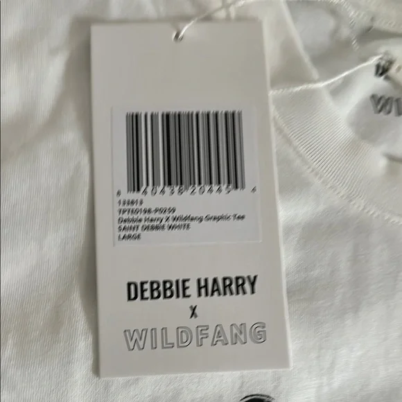 Wildfang White Tee with Black and Gold Graphic - Picture 2 of 3